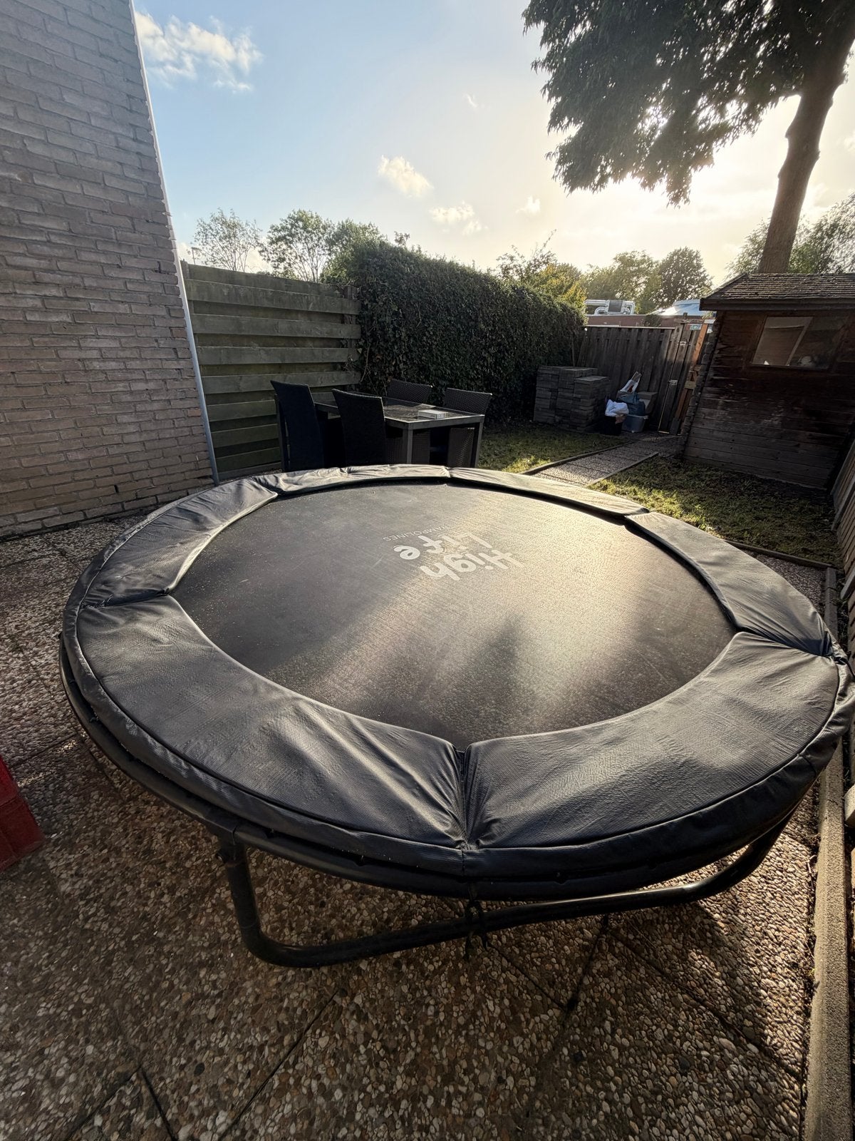 High Life Trampoline - Rond, ca. 2.8/3 meter diameter, Ophalen of Verzenden, Gebruikt
