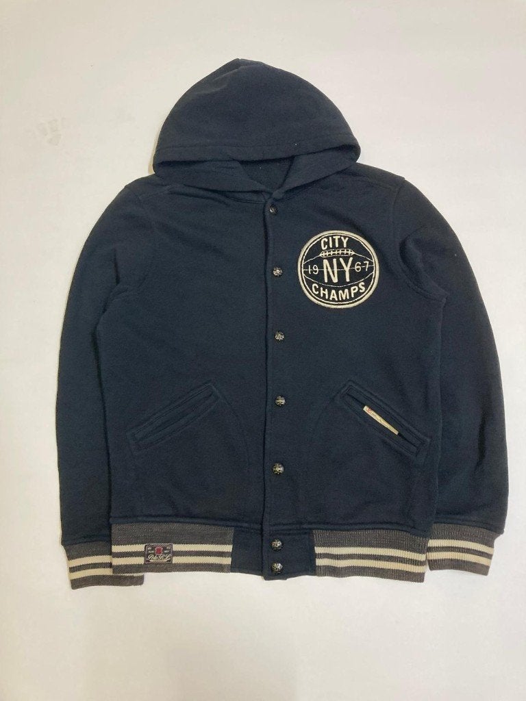 Polo Ralph Lauren City Champs NYC Hooded Jacket – Black - M, Maat 48/50 (M), Zwart, Ralph Lauren, Ophalen of Verzenden