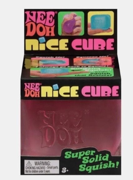 NeeDoh Nice Cube - Roze Super Solid Squish Stressbal, Ophalen, Nieuw, Jongen of Meisje