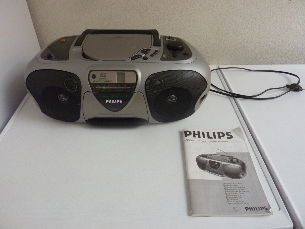 Philips CD Radio Cassette Recorder. AZ 8075, Ophalen of Verzenden, Gebruikt, Overige typen, Met cd-speler