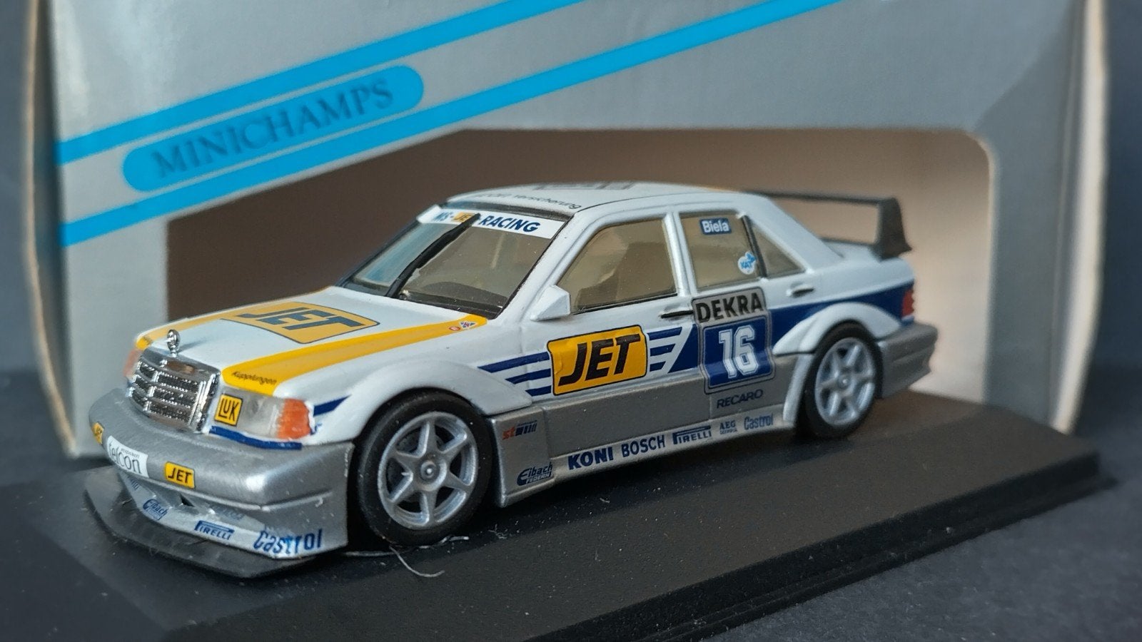 Mercedes Benz 190 Evo 2  DTM Ms Jet Biela Minichamps Pol, Auto, Verzenden, Nieuw, .