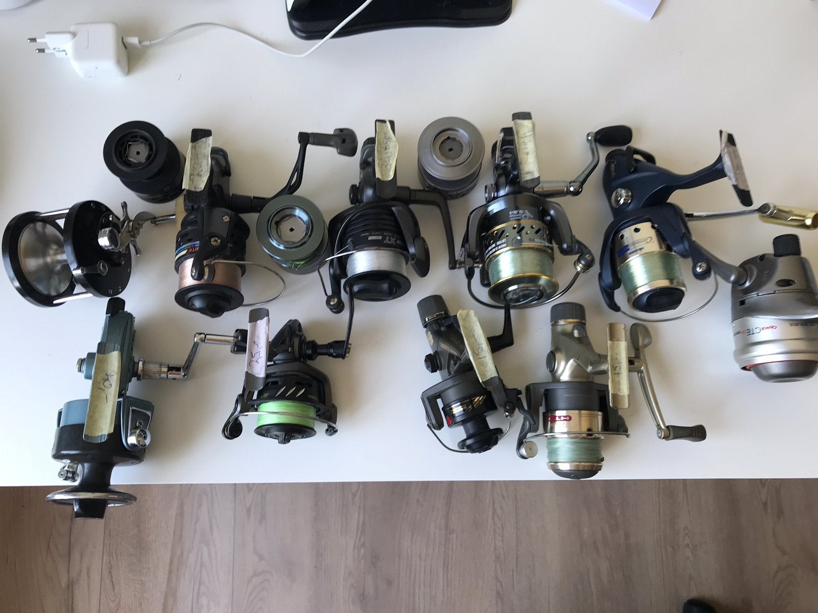 10x vismolens zie foto’s en omschrijving, Watersport en Boten, Ophalen of Verzenden, Zo goed als nieuw, Molen
