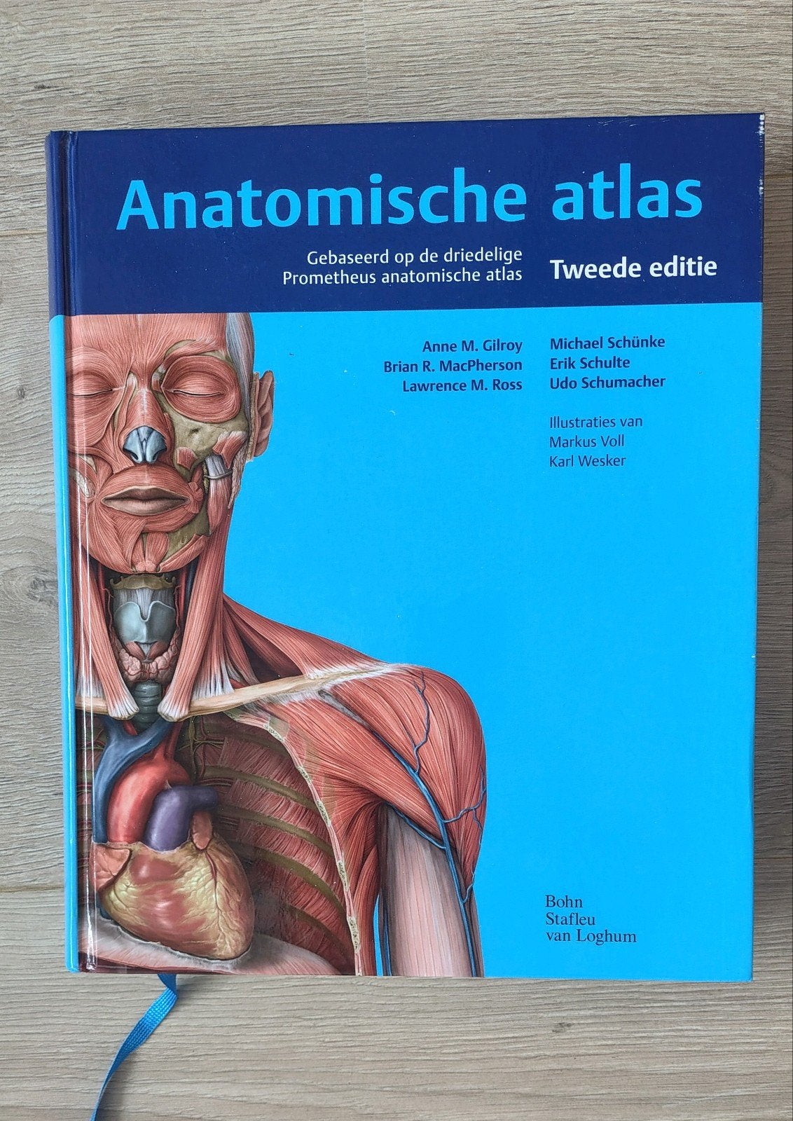 Anatomische atlas - Tweede editie, Boeken, Studieboeken en Cursussen, Zo goed als nieuw, Anne M. Gilroy, Brian R. MacPherson, Lawrence M. Ross