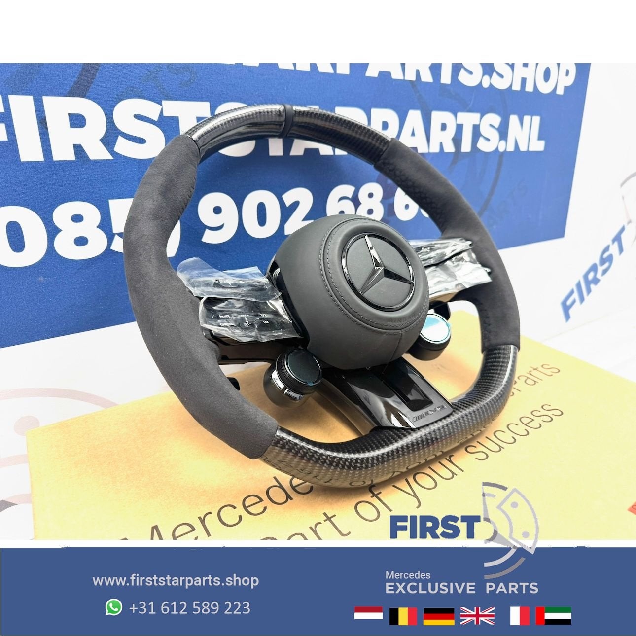 CARBON AMG STUUR W177 W118 W206 W214 W254 W223 W463 W257 A45, Gebruikt, -, Ophalen of Verzenden, -