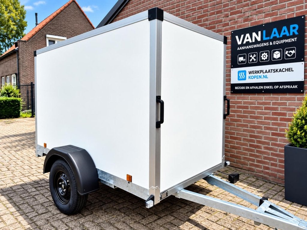 PowerTrailer gesloten aanhangwagen 750kg laadklep ongeremd, Auto diversen, Niet ingevuld, Nieuw, Niet ingevuld, Niet ingevuld