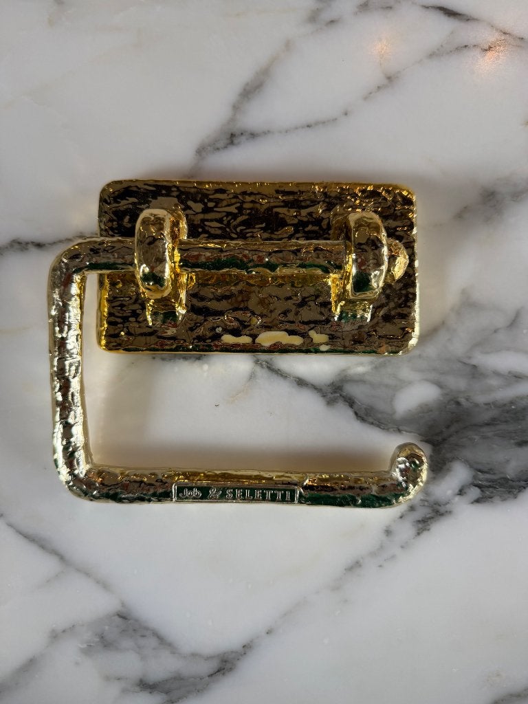 Studio Job x Selleti Goud Toiletrolhouder, Gebruikt, Overige merken, Goud, Ophalen