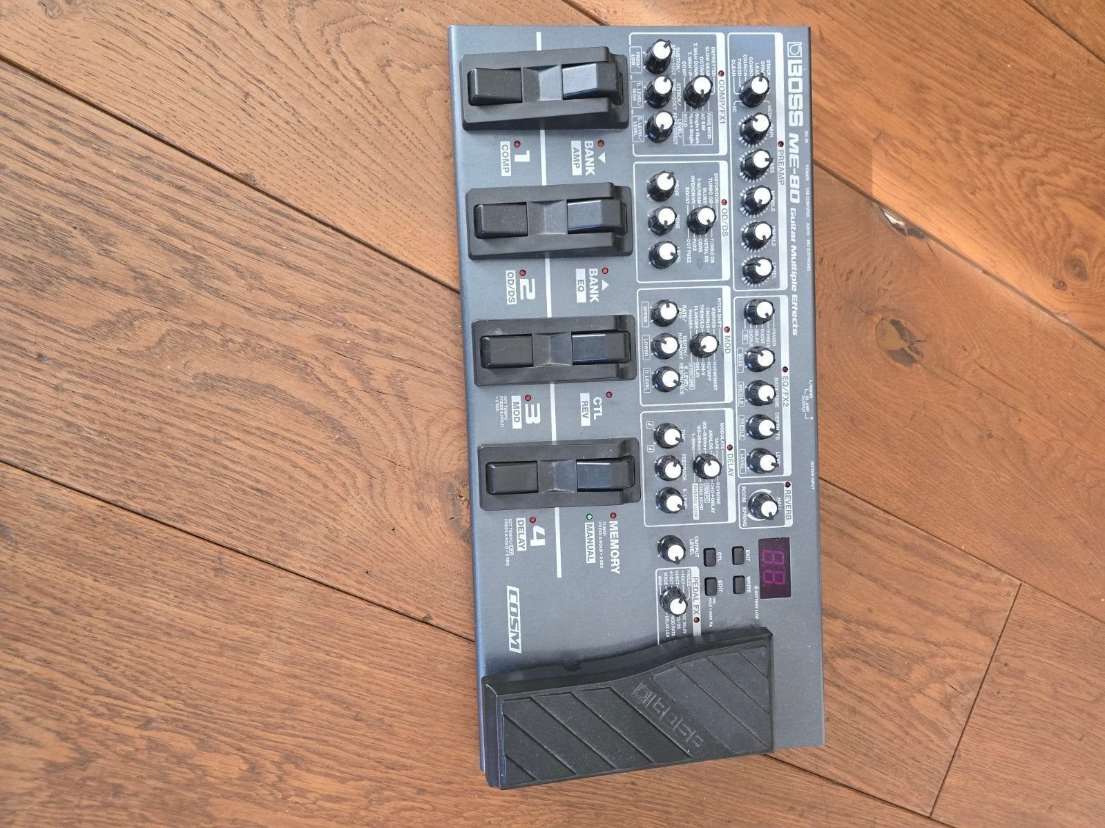 Boss ME-80 Gitaar Multi-effectpedaal, Ophalen, Zo goed als nieuw, Delay of Echo