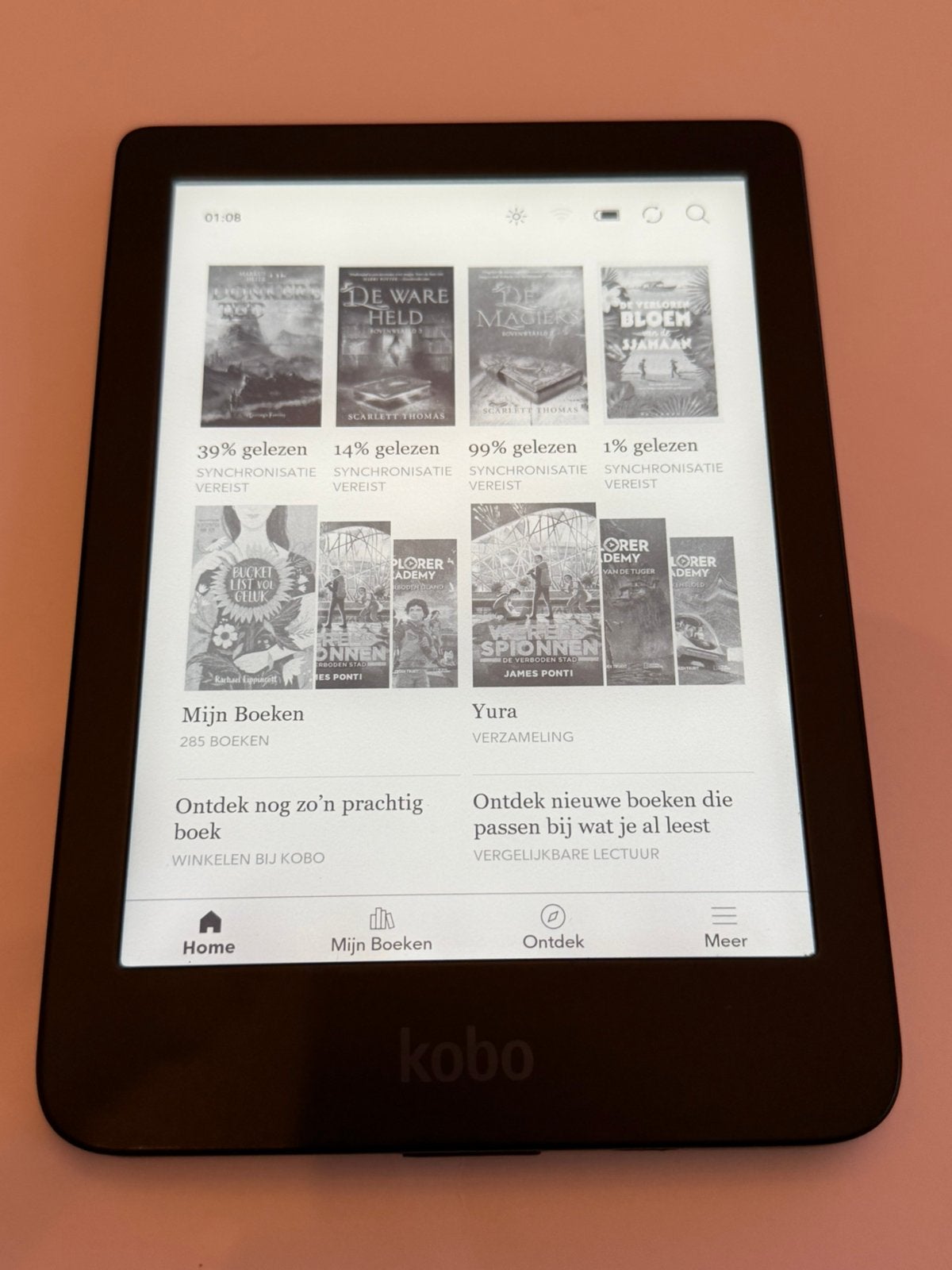 Kobo Clara HD – Inclusief Sleepcover & Kabel, Kobo, Kobo, 8 GB, Verzenden