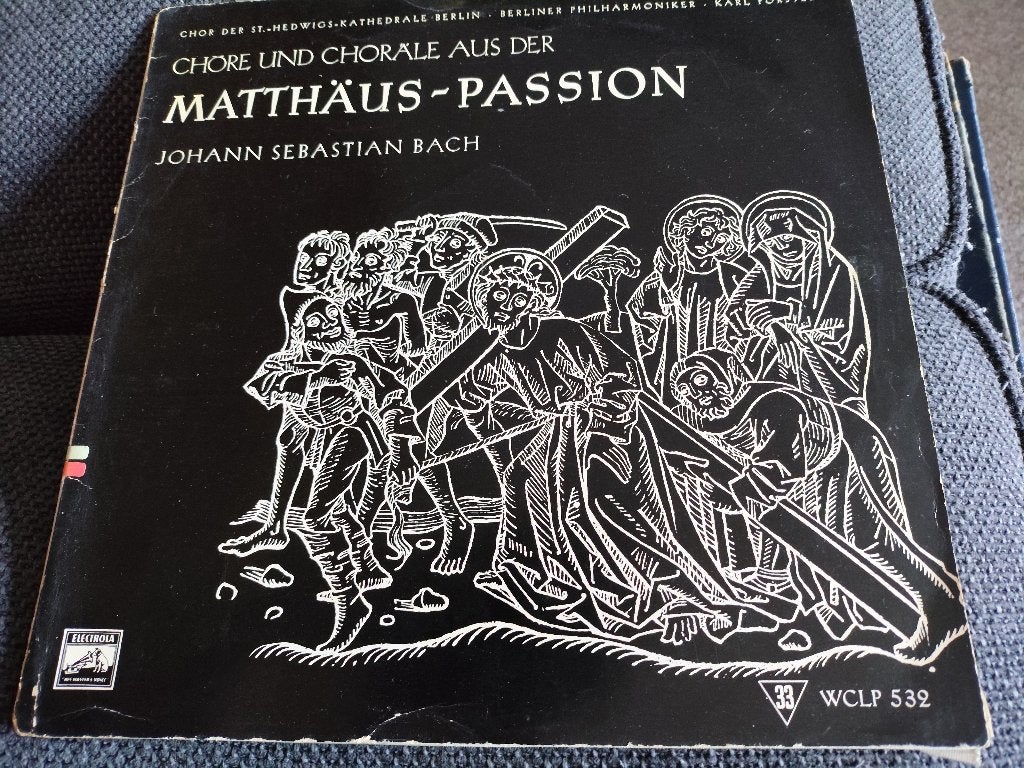 Matthäus-Passion Johann Sebastian Bach in nette staat, Cd's en Dvd's, Kamermuziek, Ophalen of Verzenden, Zo goed als nieuw, 12 inch