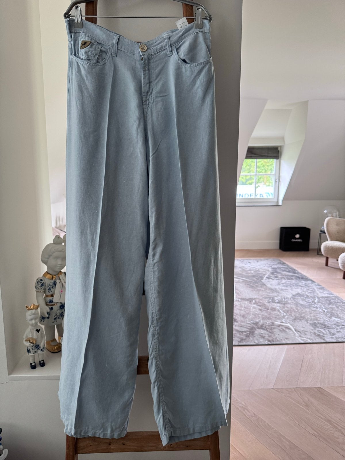 Lois Jeans Marlene Super Wide Leg Linnen Broek - Maat 30/L32, Maat 38/40 (M), Zo goed als nieuw, Lang, Verzenden