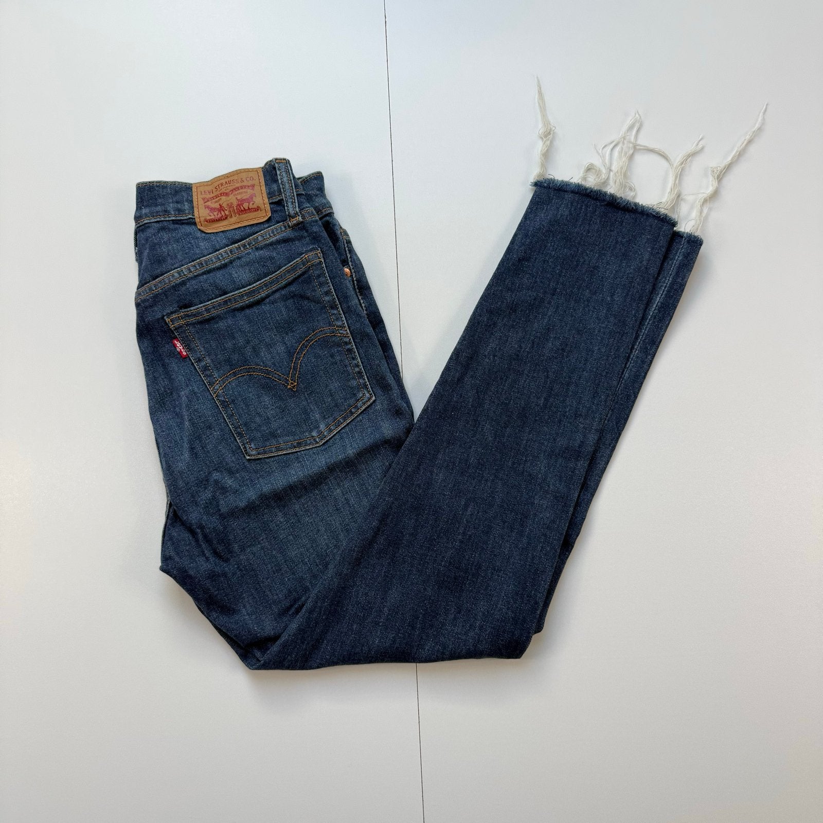 Levi's Wedgie Skinny spijkerbroek, Maat 38/40 (M), Blauw, Ophalen of Verzenden, Zo goed als nieuw
