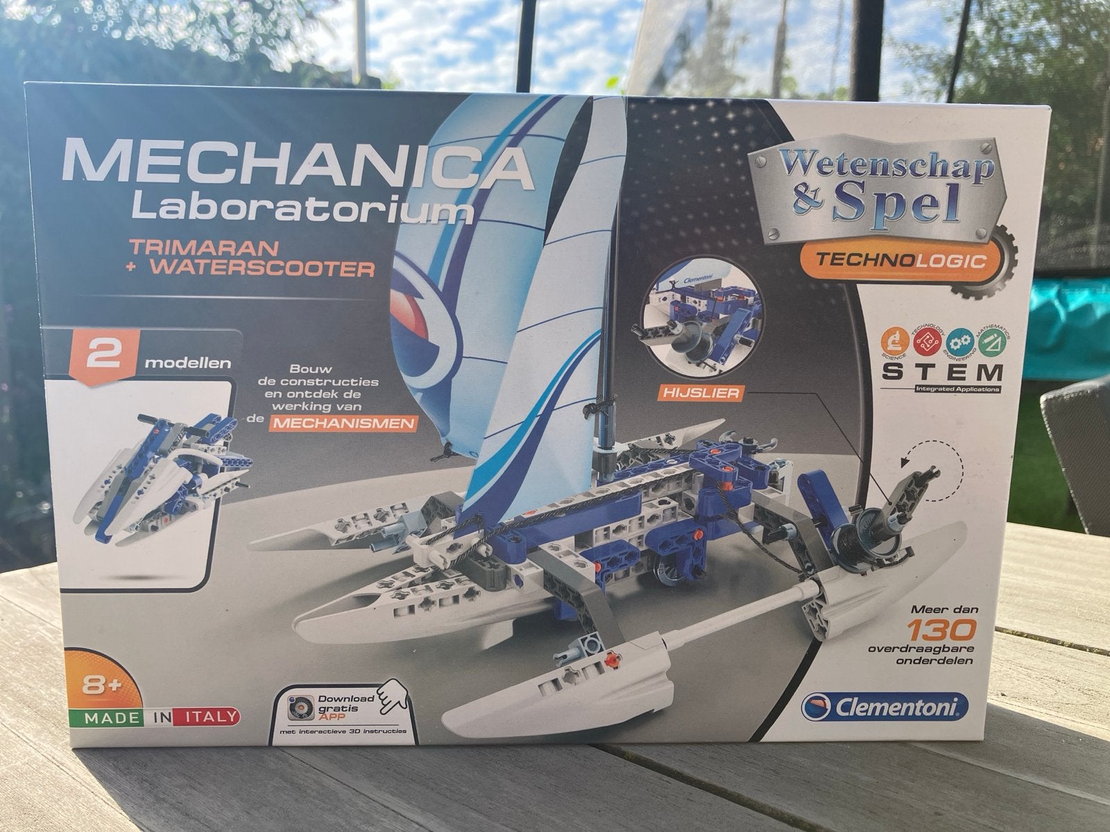 Clementoni Mechanica Laboratorium Trimaran Waterscooter, Ophalen, Zo goed als nieuw, Overige merken