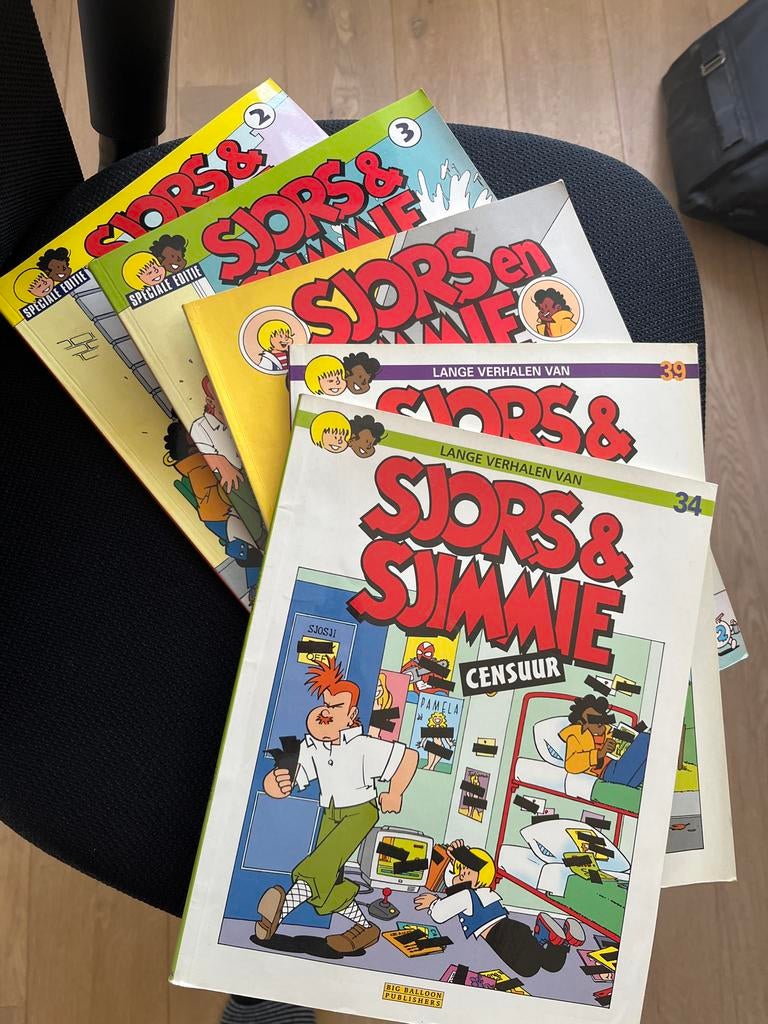 Diverse strips Sjors & Sjimmie, Boeken, Stripboeken, Meerdere stripboeken, Ophalen of Verzenden, Gelezen