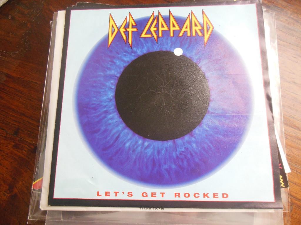 single def leppard 45rpm let get rocked jukebox vinyl record, Cd's en Dvd's, Vinyl Singles, 7 inch, Single, Ophalen of Verzenden