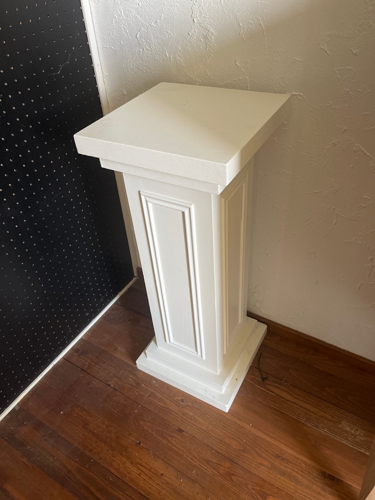 Witte decoratieve sokkel/zuil 30x30x75 cm, Ophalen, Gebruikt