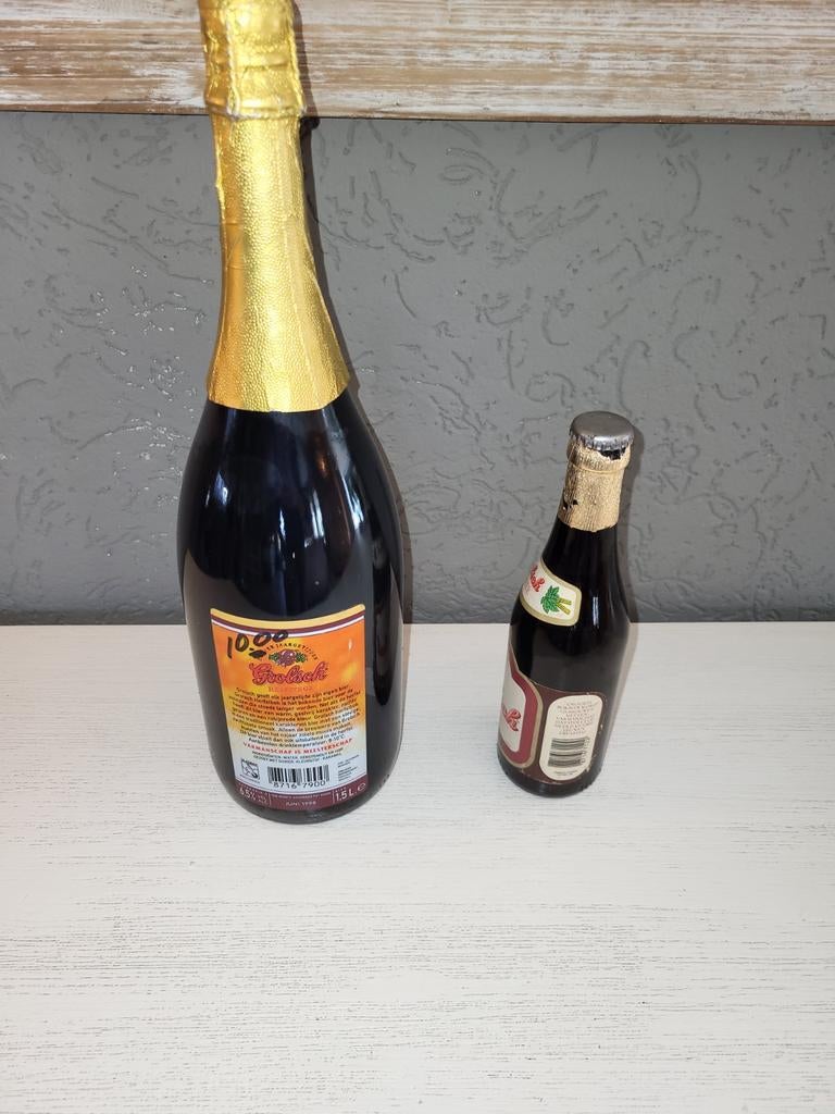Grote fles Grolsch Herfstbok en kleine fles bokbier, Ophalen of Verzenden
