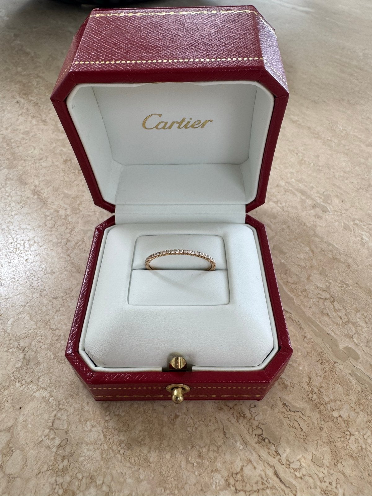Cartier Étincelle ring Roségoud met Diamanten maat 60., Sieraden, Tassen en Uiterlijk, 19 tot 20, Ophalen of Verzenden, Zo goed als nieuw