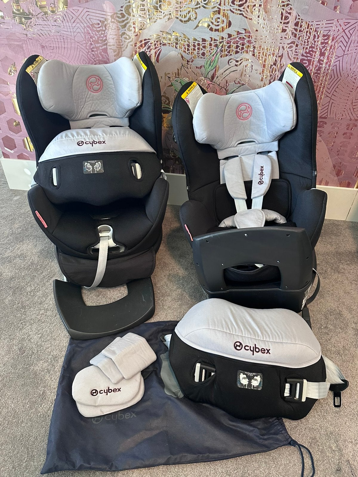 2x Cybex Sirona aitostoeltjes, 0 t/m 18 kg, Zo goed als nieuw, Isofix, Slaapstand