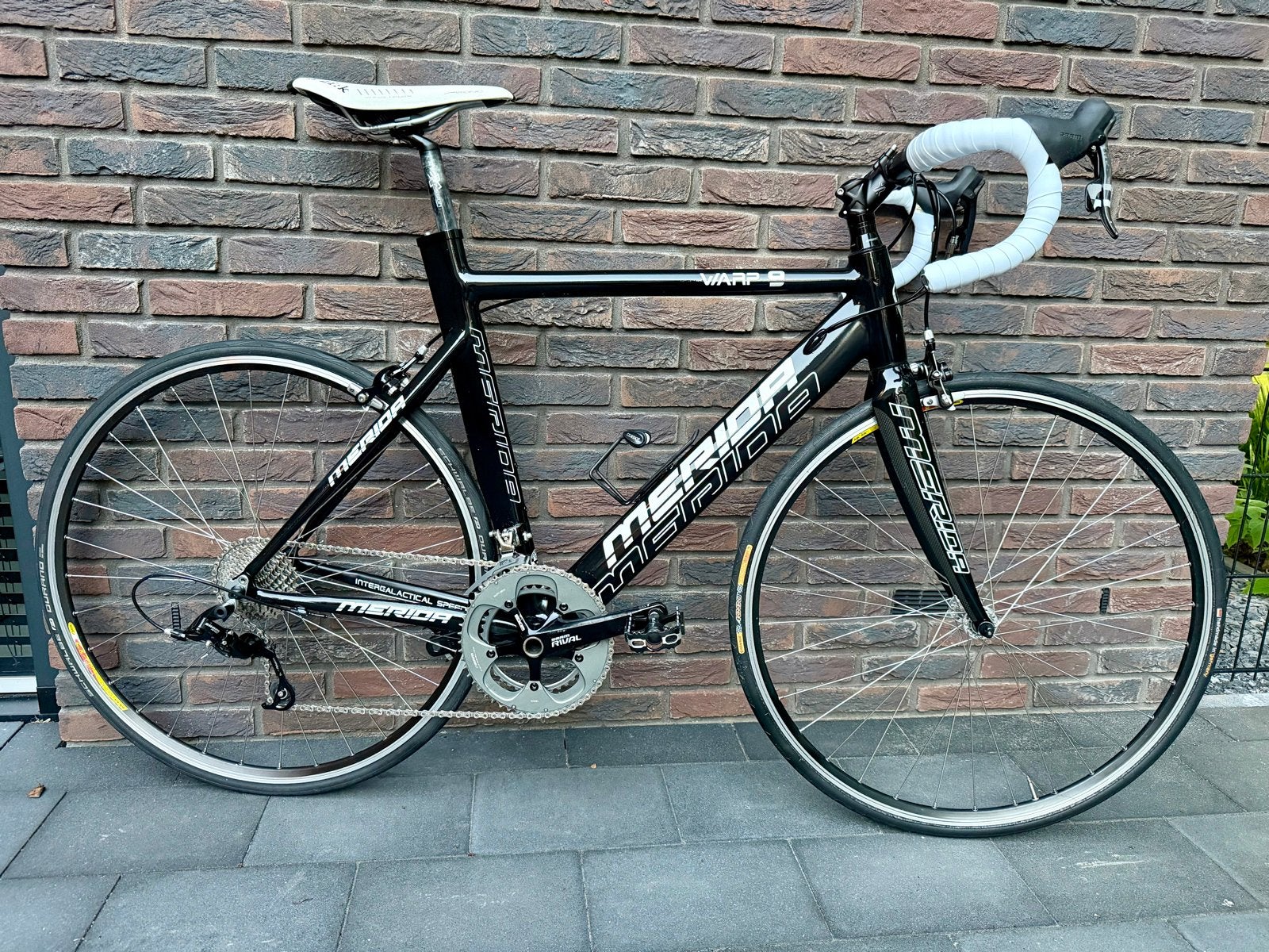 Merida Warp 9 Racefiets 56cm Carbon voorvork!, 28 inch, Carbon, Velgrem, Zo goed als nieuw