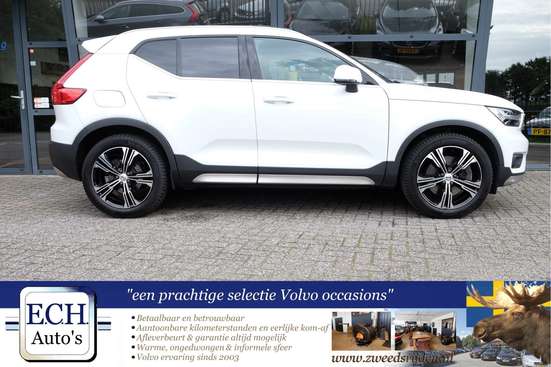 Volvo XC40 1.5 T5 Twin Engine Inscription, Panoramadak, Leer, Dealer onderhouden, 1712 kg, Wit, Hybride Elektrisch/Benzine
