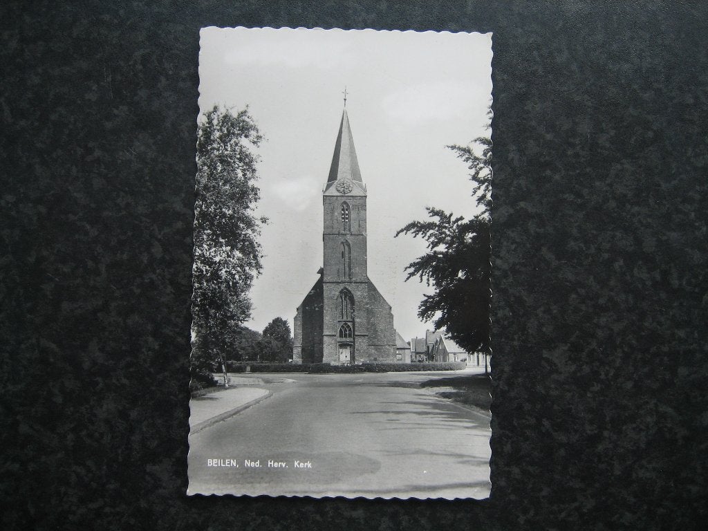 BEILEN  n.h. kerk  1960, Verzamelen, Ansichtkaarten | Nederland, Ophalen of Verzenden, 1960 tot 1980, Drenthe