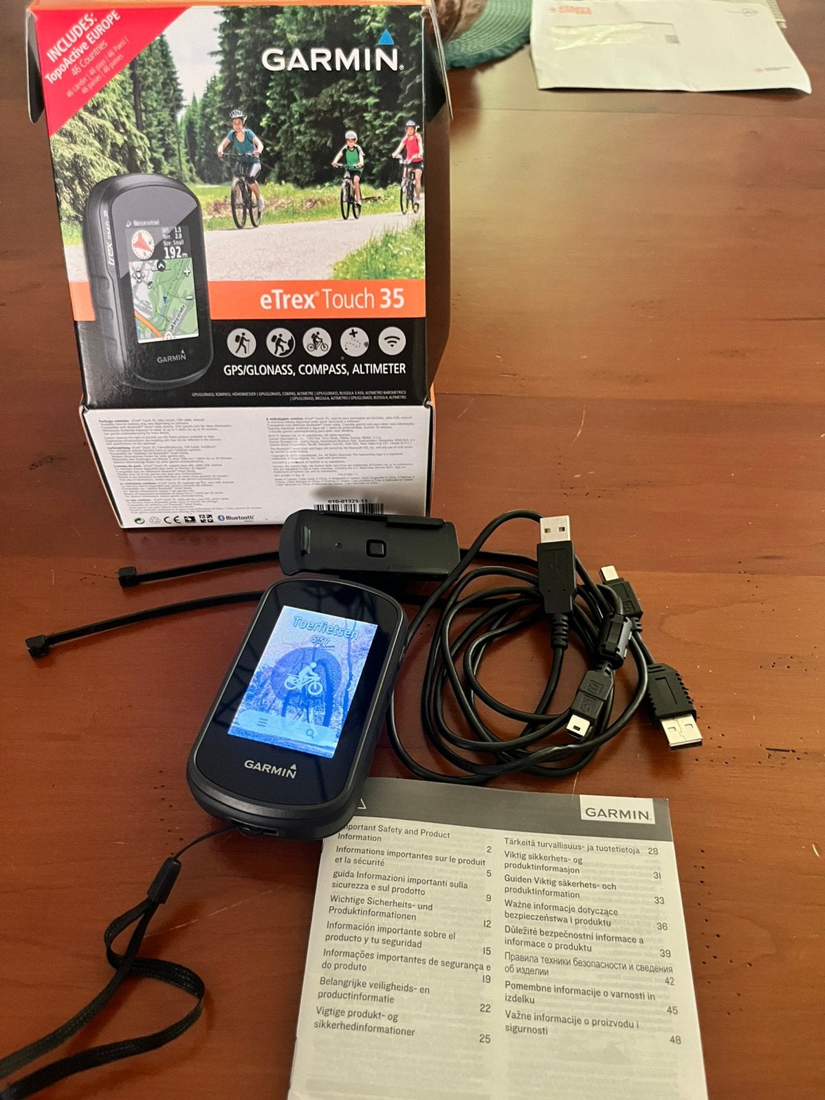 Garmin eTrex Touch 35 (zgan), Fietsen en Brommers, Fietsaccessoires | Fietscomputers, Zo goed als nieuw, GPS, Ophalen of Verzenden