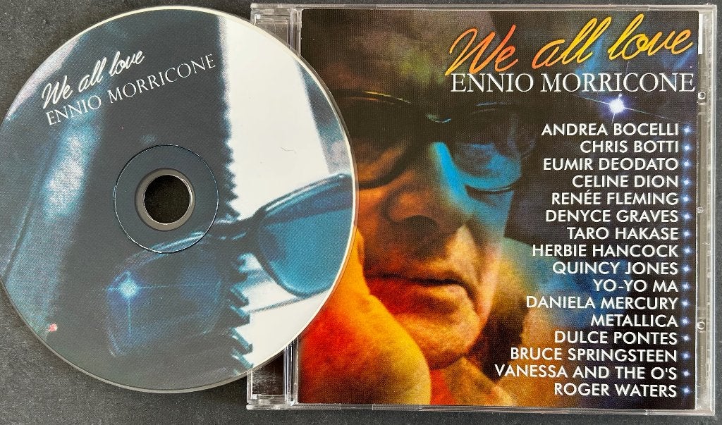 We all love ENNIO MORRICONE - (CD w/Metallica, Springsteen), Ophalen of Verzenden, Zo goed als nieuw, Poprock