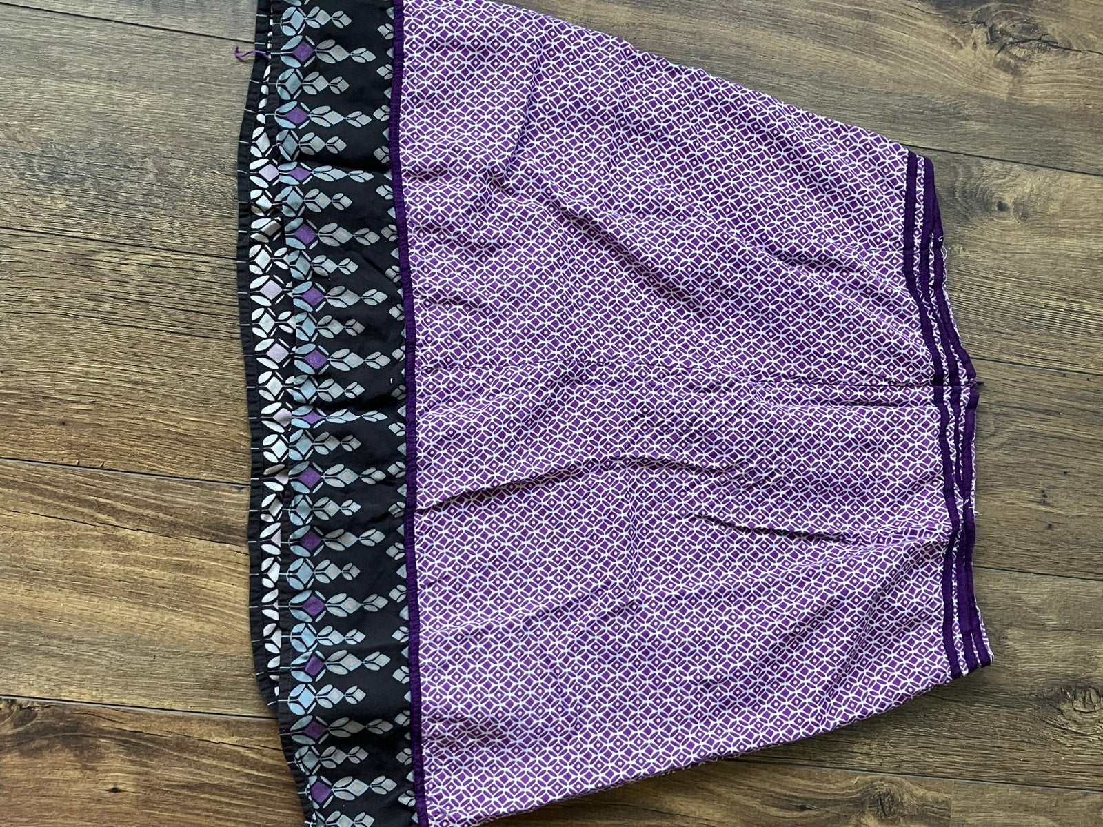 Sandwich rok paars met patroon - Maat 44, Paars, Maat 46/48 (XL) of groter, Ophalen of Verzenden, Zo goed als nieuw