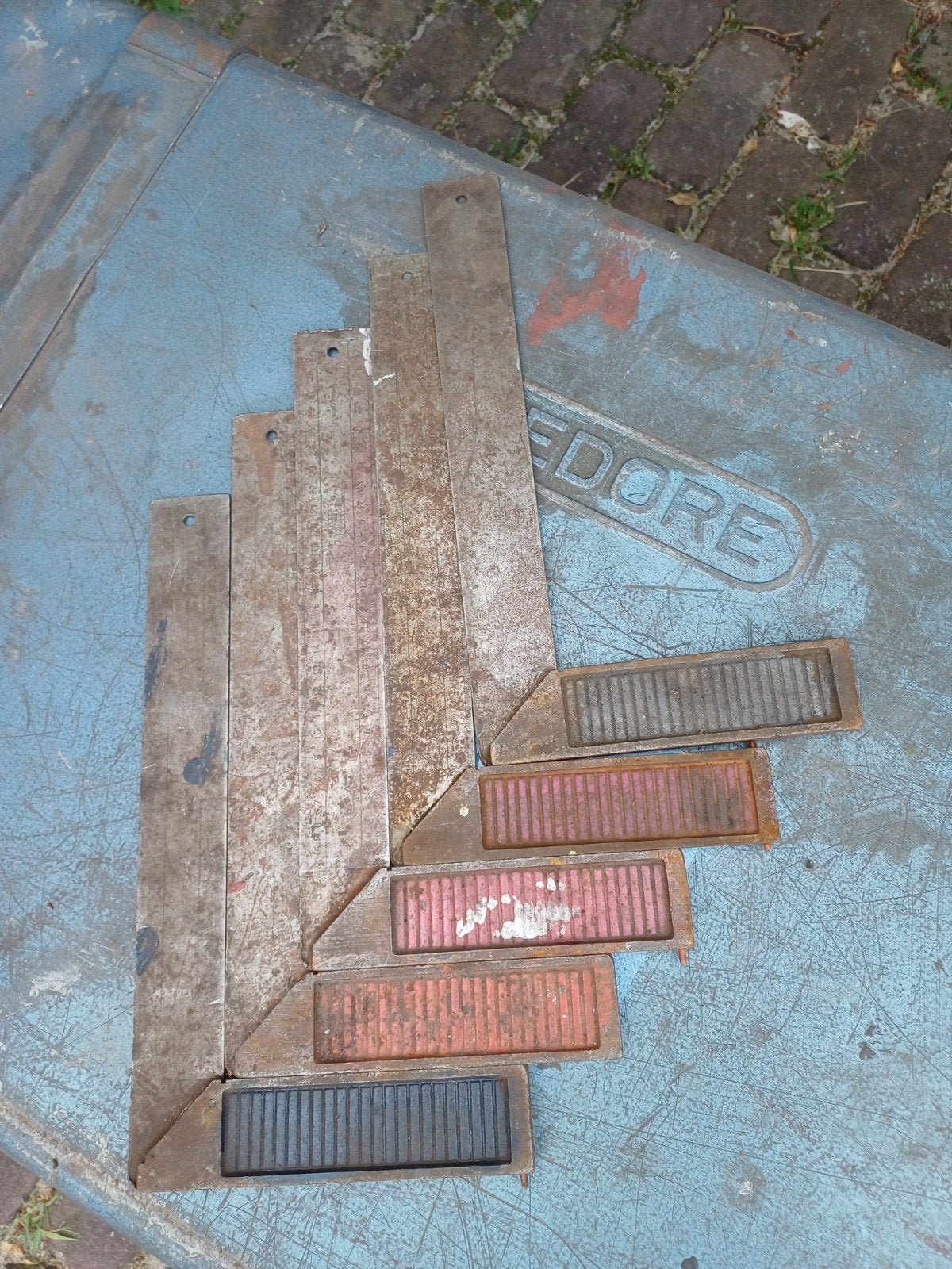 Set van 5 vintage winkelhaken, Ophalen of Verzenden