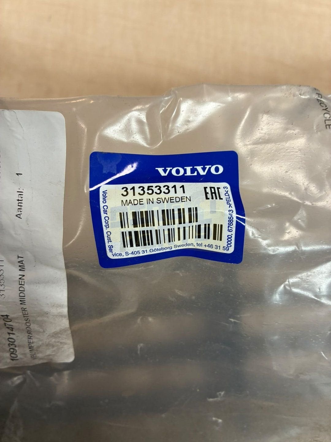Volvo V40 (9/12-7/20) VOORBUMPERROOSTER Middenmat Origineel!, Gebruikt, -, Voor, -