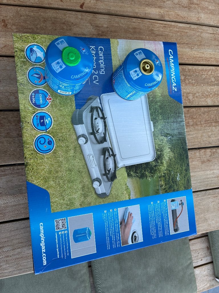 Campingaz 4000w tweepits kookstel, Ophalen of Verzenden, Zo goed als nieuw