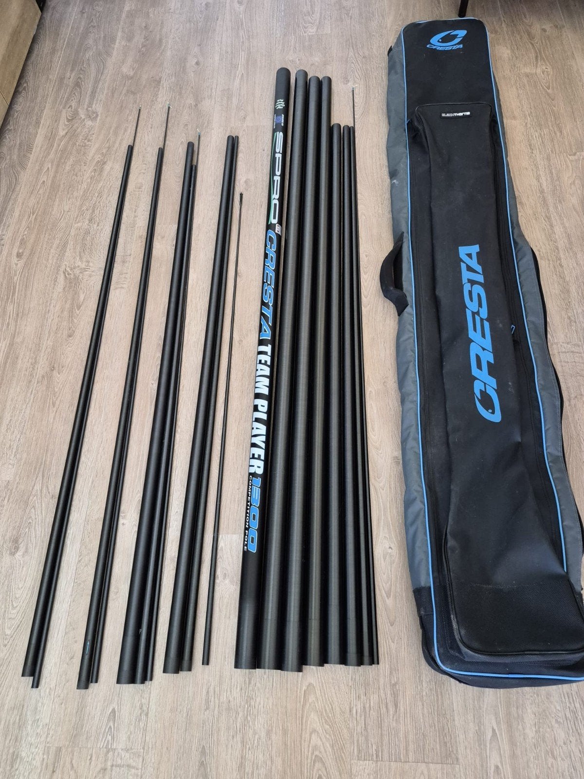 vaste stok Cresta teamplayer 13 meter, Watersport en Boten, Ophalen, Gebruikt, Vaste hengel