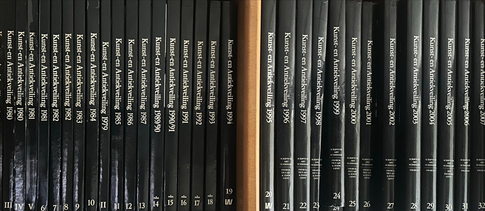 Alle 38 Kunst- en Antiekveiling Jaarboeken  1979-2014, Boeken, Ophalen, Zo goed als nieuw, Overige onderwerpen