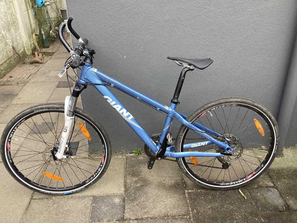 Deze leuke blauwe dames mountainbike is een koopje!, Ophalen, Gebruikt, Hardtail, 45 tot 49 cm