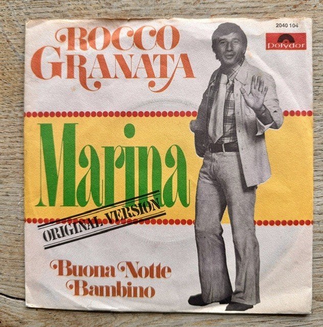 Rocco Granata - Marina (originele versie), Cd's en Dvd's, Vinyl Singles, Fotohoes, Ophalen of Verzenden, Gebruikt, Pop