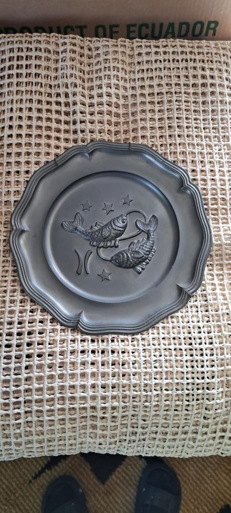 Tinnen bord, Antiek en Kunst, Ophalen of Verzenden