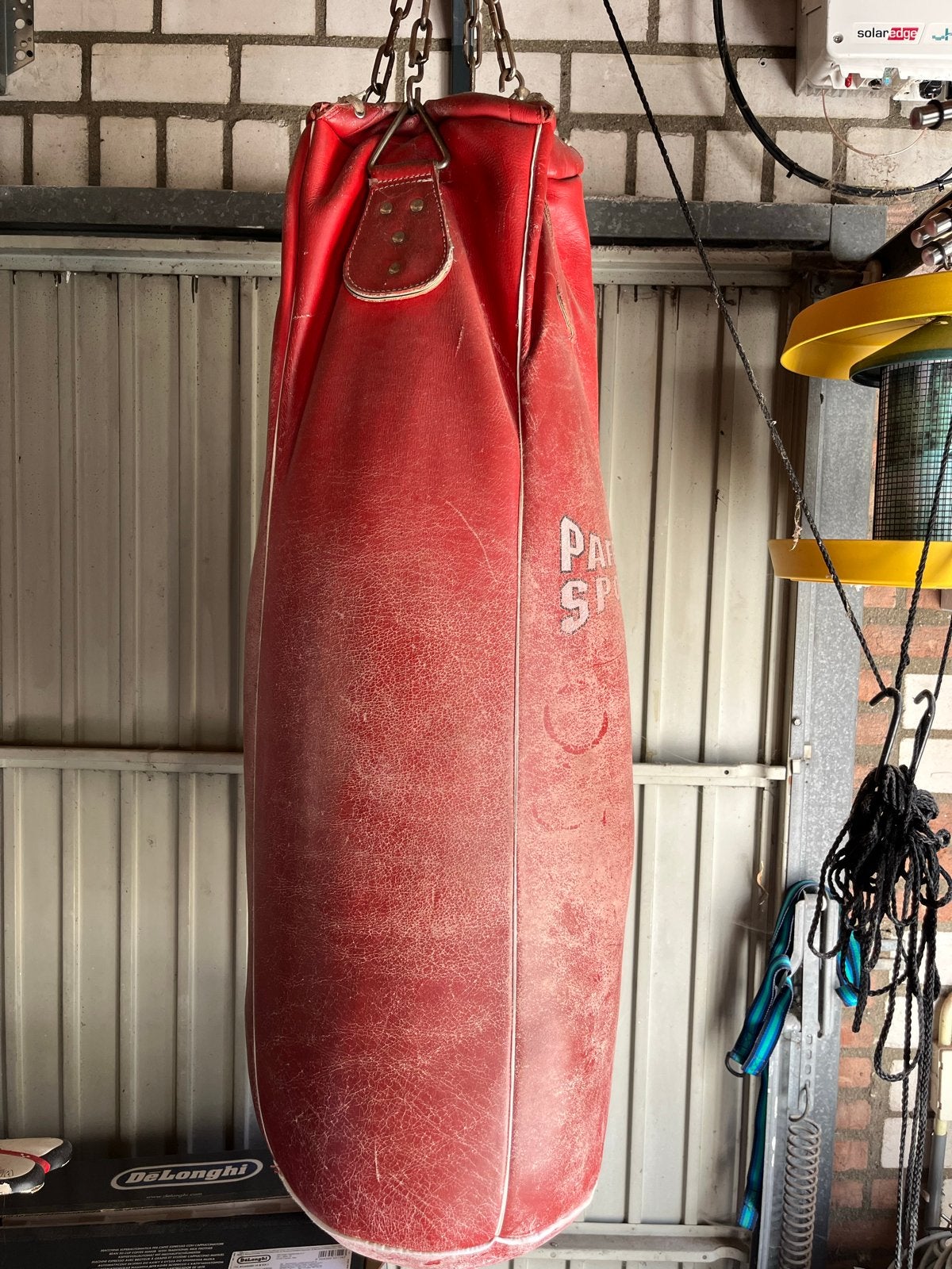 Lederen bokszak - Paffen Sport, Sport en Fitness, Vechtsporten en Zelfverdediging, Gebruikt, Overige, Vechtsportmateriaal, Groter dan maat XL