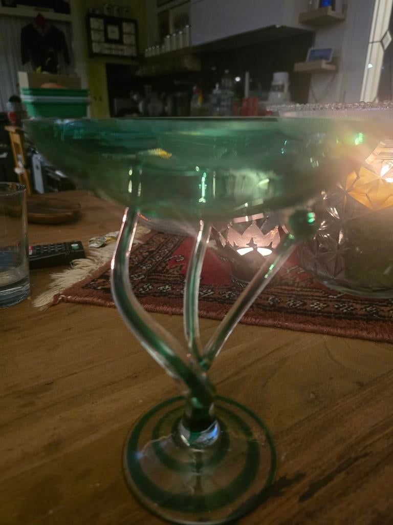 Jozefina Krosno "Octopus" Kunstglazen Schaal - Polen, Antiek en Kunst, Antiek | Glas en Kristal, Ophalen of Verzenden
