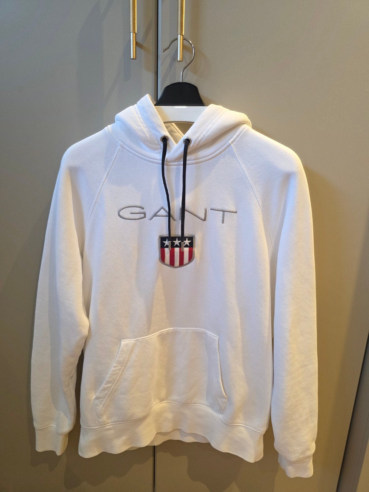 GANT Hoodie Maat M. Wit en Grijs., Hetrego, Verzenden, Beige, Nieuw