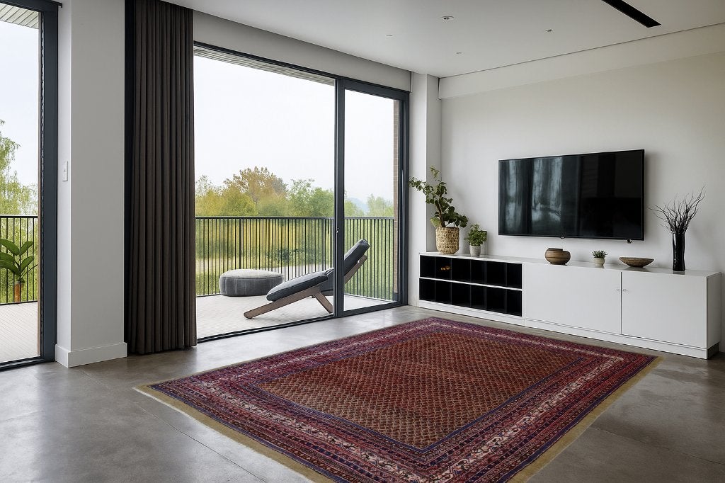 Perzisch tapijt - Sarouk Mir - 340 x 255 cm - Handgeknoopt, -, 200 cm of meer, Ophalen of Verzenden, 200 cm of meer
