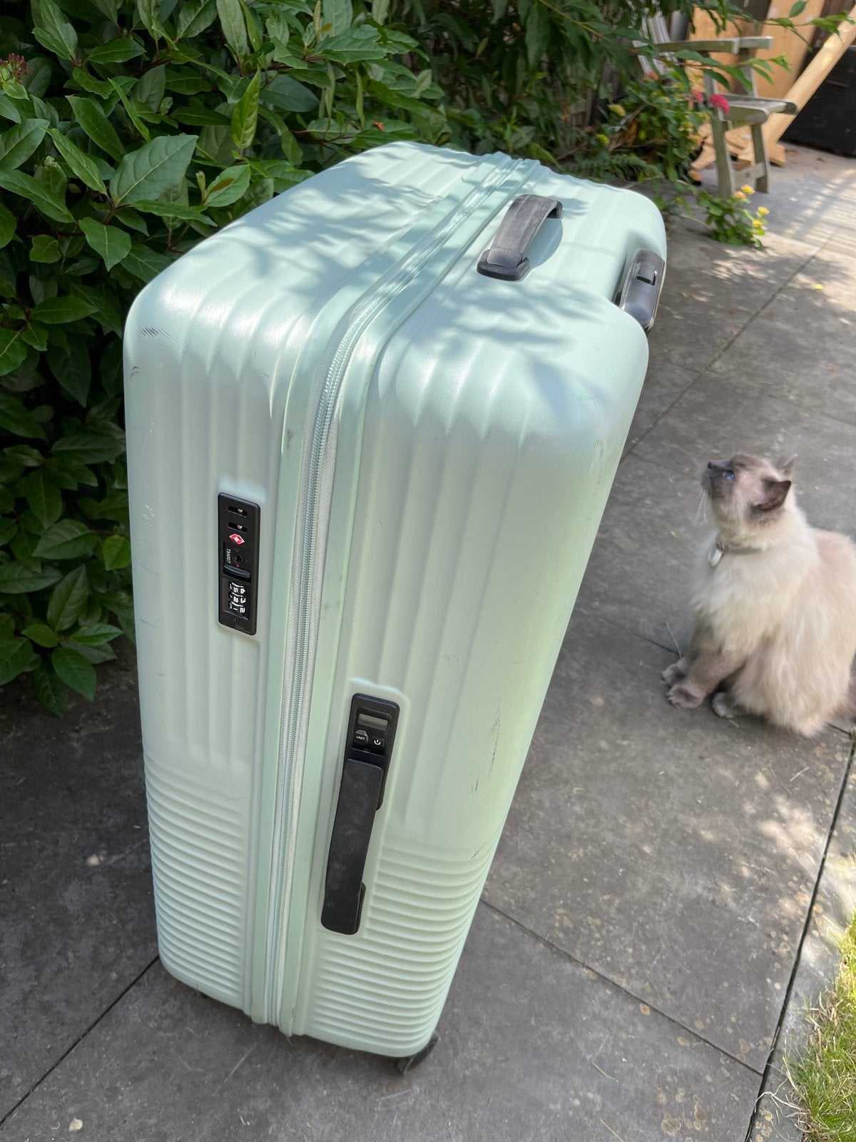 Human Nature Koffer - Lichtgroen - Hardcase, Ophalen, Gebruikt, Hard kunststof, 45 tot 55 cm