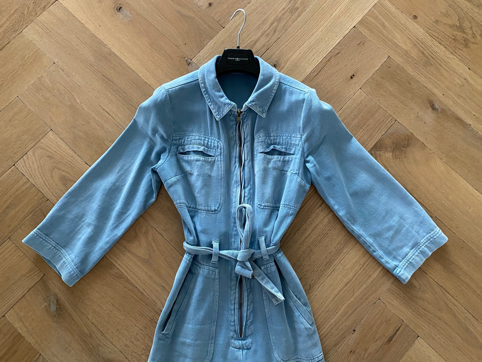 By bar Louise denim jumpsuit, Ophalen of Verzenden, Gedragen, Maat 36 (S), Blauw