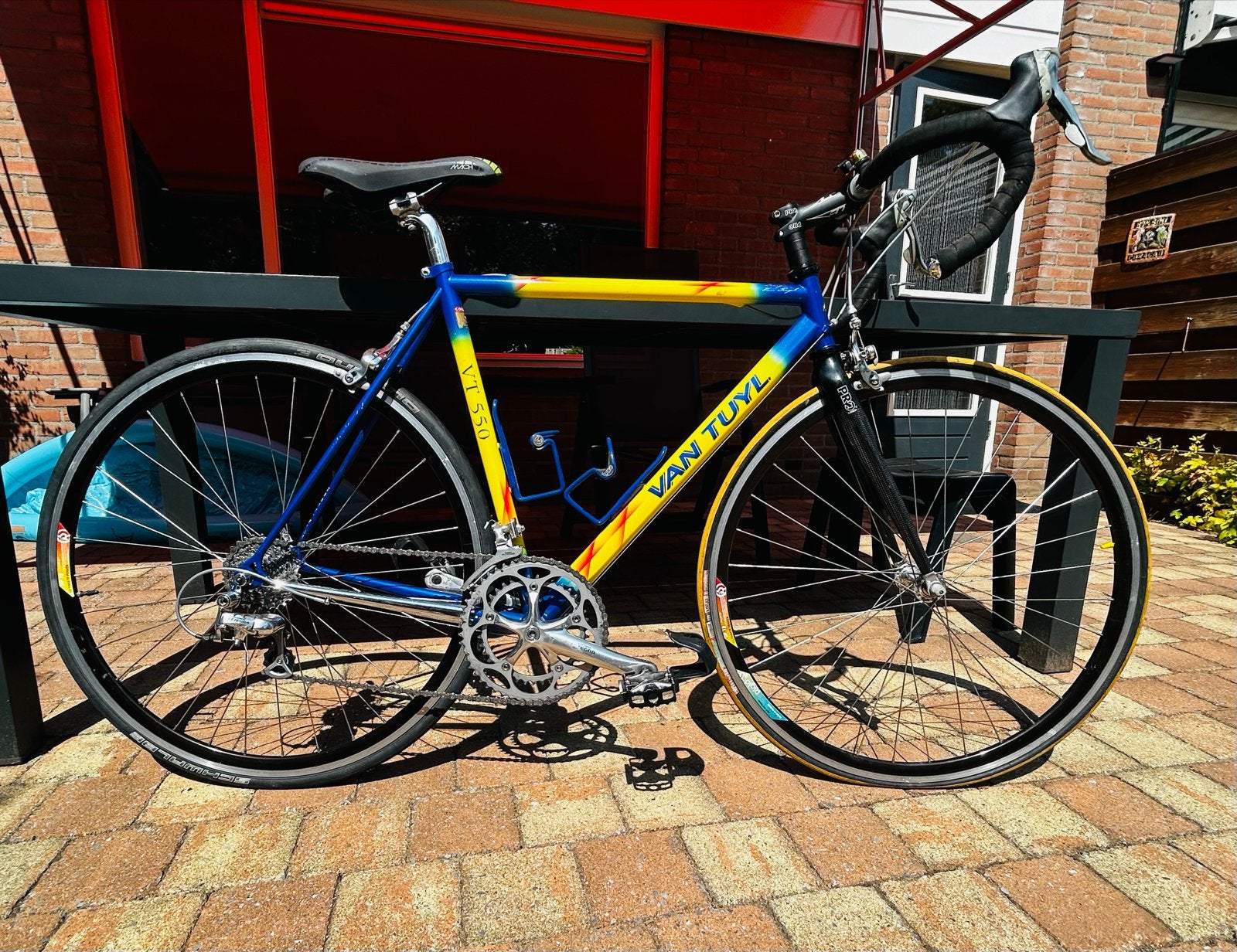 Van Tuyl (VT 550) racefiets - Shimano Ultegra, carbon voorvo, 28 inch, Gebruikt, Velgrem, Aluminium