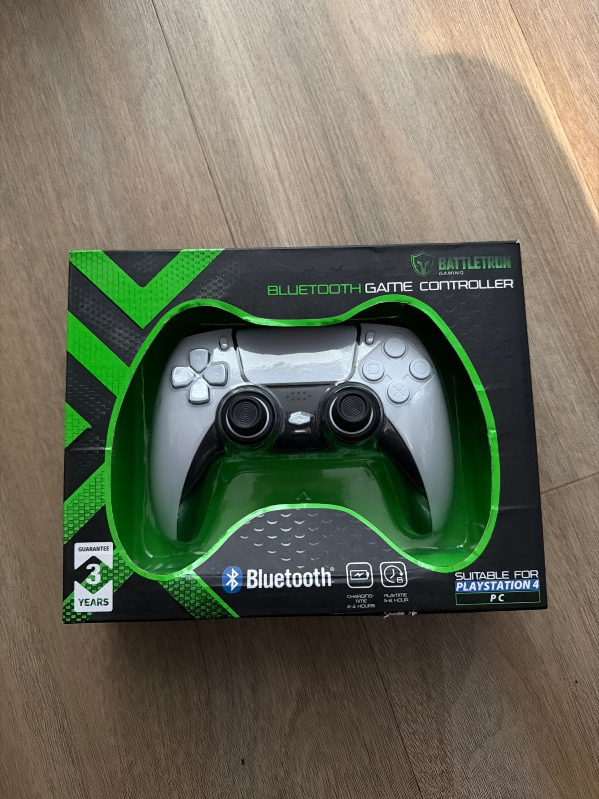 Battletron Bluetooth Controller PS4 & PC - Wit (Nieuw), Nieuw, Ophalen of Verzenden, Battletron, Controller