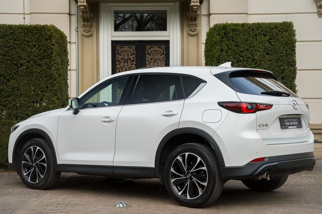 Mazda CX-5 2.5 SkyActiv-G 194 Exclusive-Line PANO | LEDER |, 12 maanden, Gebruikt, 4 cilinders, Wit