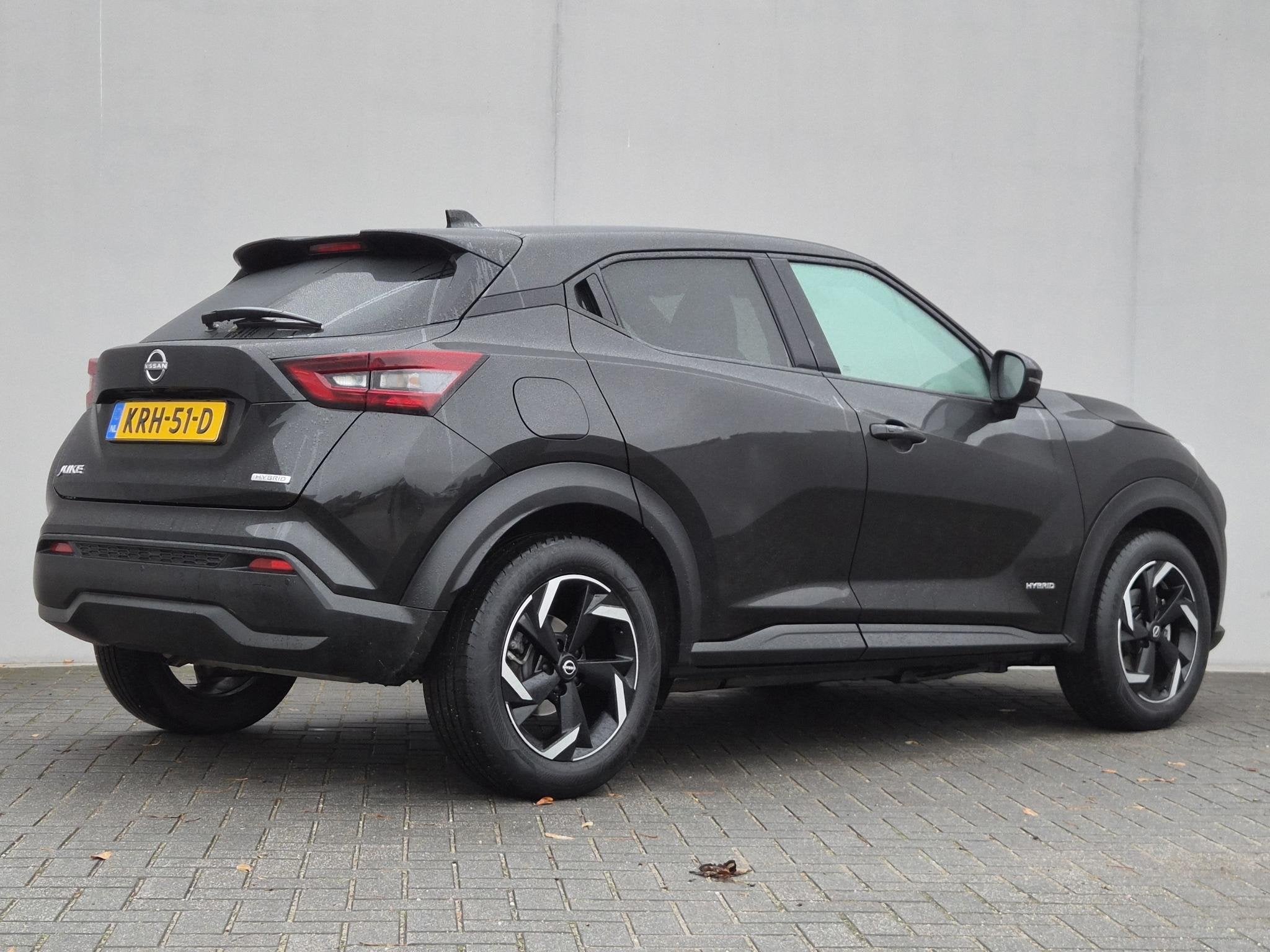 Nissan Juke 1.6 Hybrid N-Connecta / Fabrieksgarantie tot 02-, Gebruikt, Zwart, Bedrijf, Hybride Elektrisch/Benzine
