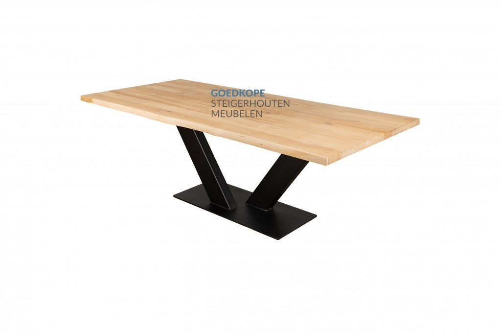 Eiken tafelblad | Boomstamtafel | Eiken | Eiken salontafel, Niet ingevuld, Nieuw, Ophalen of Verzenden, Vier personen