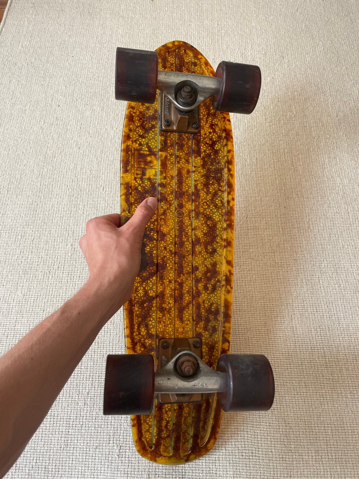 Globe Bantam Clear Cruiser Board - Schildpadpatroon, Ophalen of Verzenden, Gebruikt, Skateboard