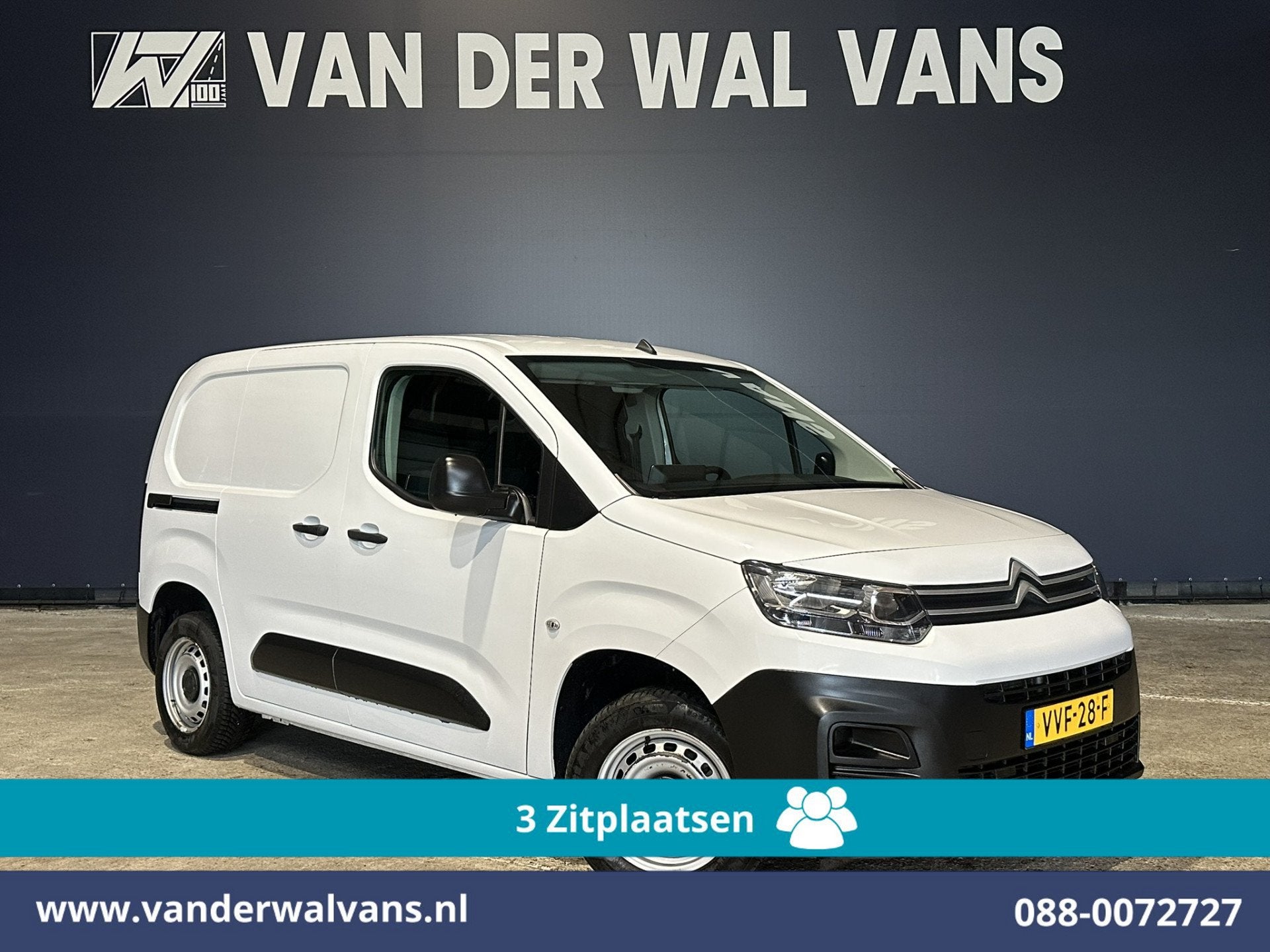 Citroën Berlingo 1.5 BlueHDi 102pk L1H1 Euro6 Airco | 3-Zit, Voorwielaandrijving, Gebruikt, 4 cilinders, Citroën