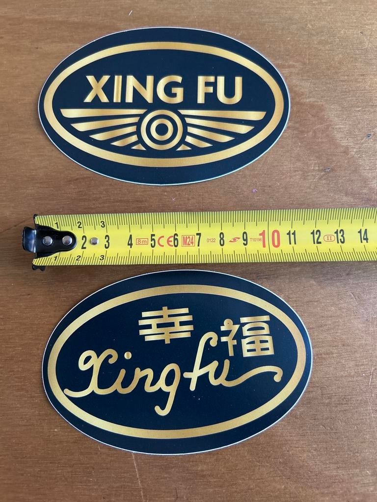 Xing Fu Tankstickers (Jawa licentie) - Restauratie, Ophalen of Verzenden